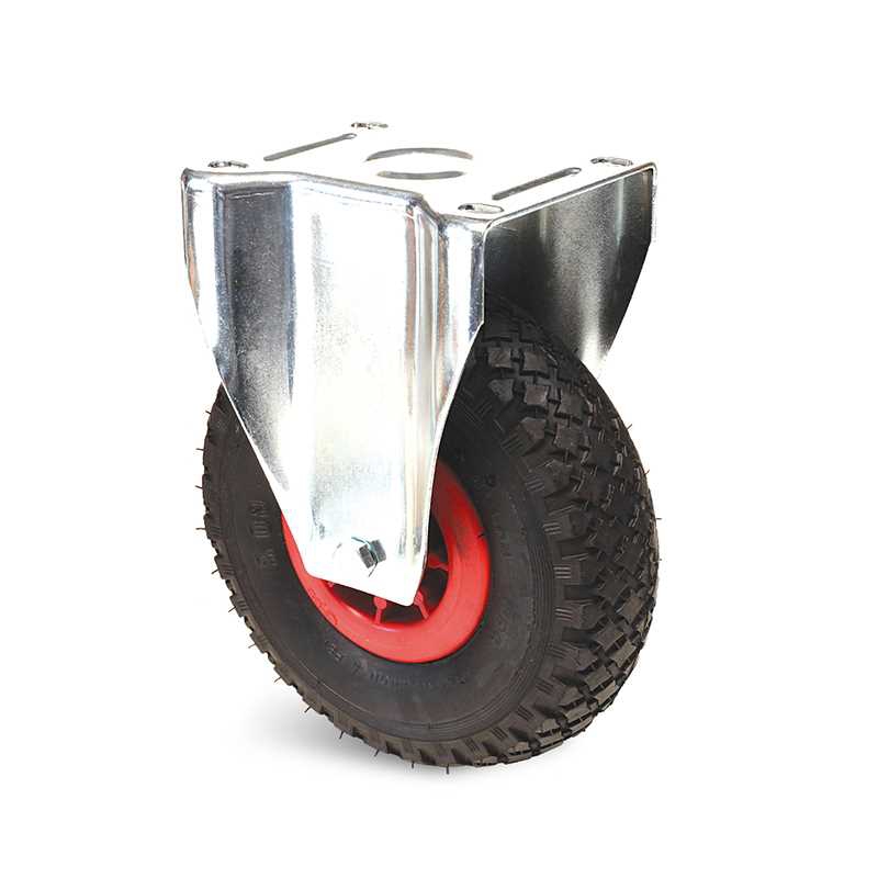 Roulette fixe Resilex à platine roulement à rouleaux manutention douce polypropylène