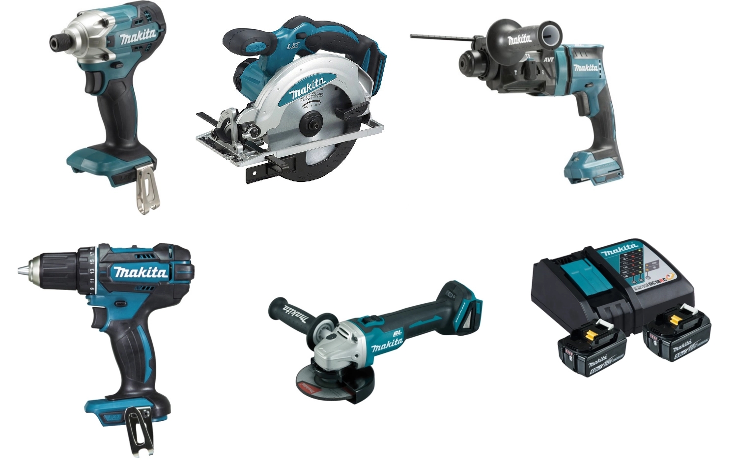 Kit 5 outils 18V + pack énergie 18 V Makita