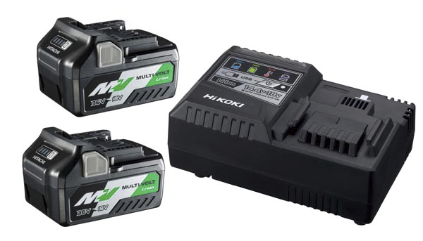 Pack 2 batteries Multivolt 18V/36V + Chargeur Hikoki