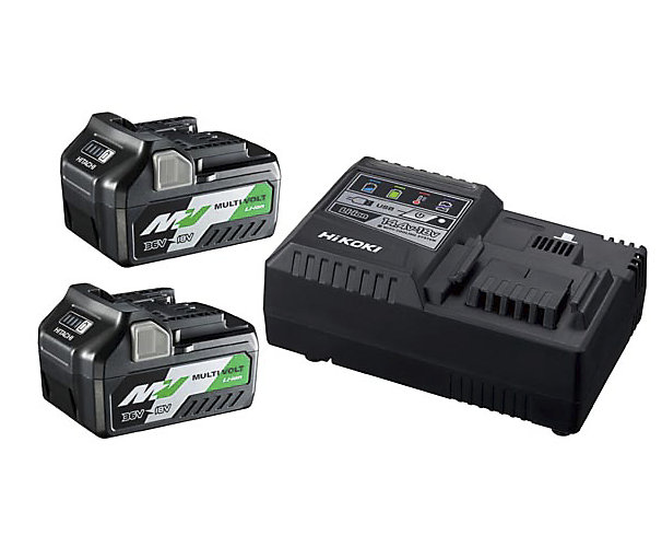 Pack 2 batteries Multivolt 18V/36V + Chargeur Hikoki