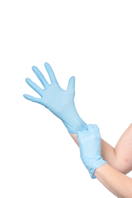 Gants jetables nitrile non poudré Kolmi Coverfeel Care