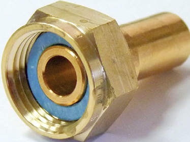 Raccord écrou tournant JPC cuivre joint plat à sertir B Press Gas MF Conex Bänninger
