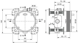 Corps à encastrer Easy Box Ideal Standard