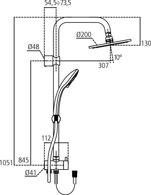 Colonne de douche IdealRain Special Ideal Standard