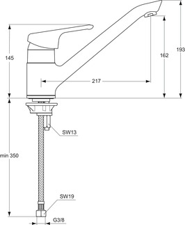 Mitigeur évier Okyris 2 Clinic D2301AA Ideal Standard