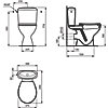 Pack WC complet Noé - Sortie horizontale P948001 Porcher