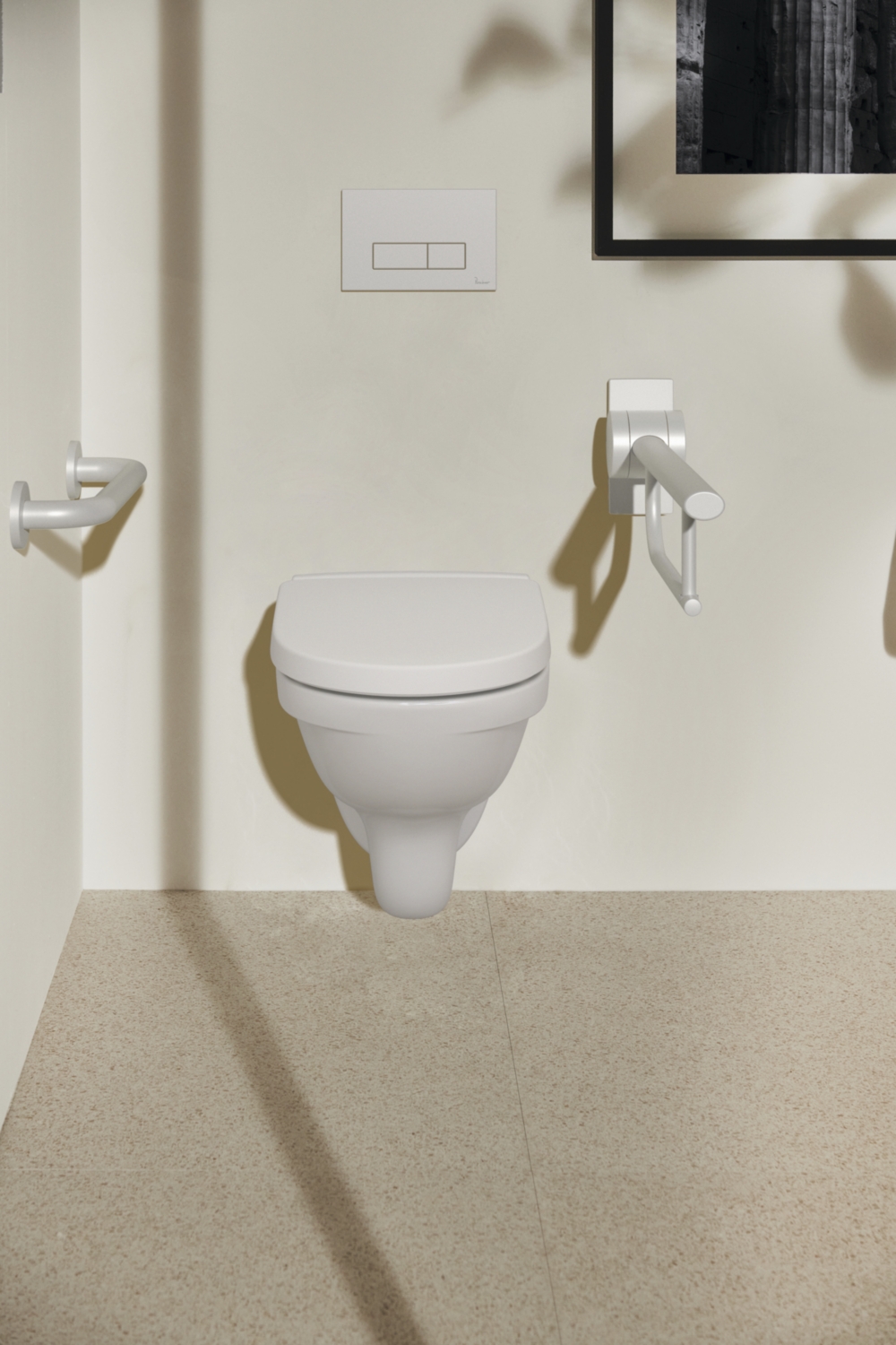 Cuvette seule suspendue rallongée Okyris Pro Rimless sans bride Porcher