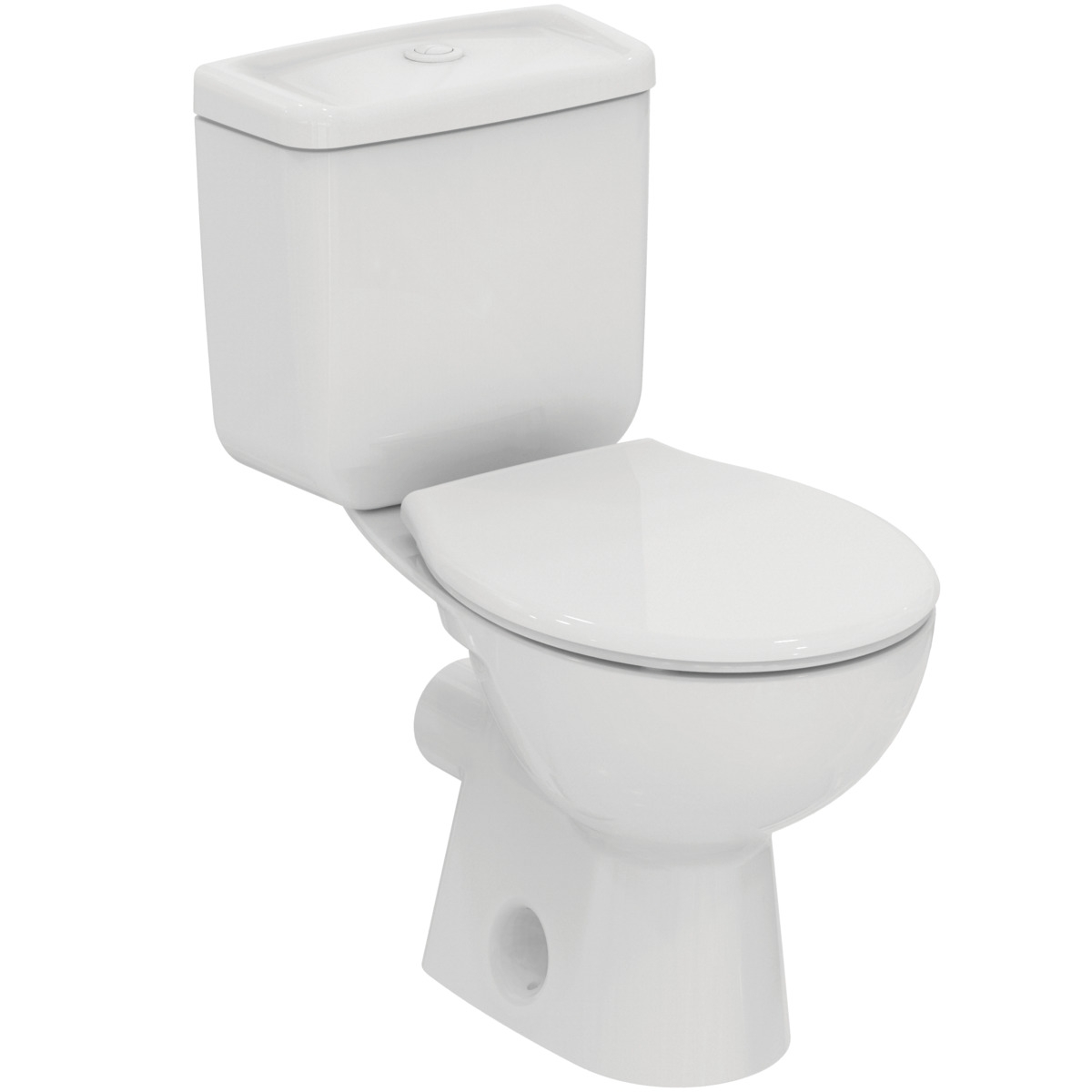 Pack WC à poser Noe avec bride - Sortie horizontale - Alimentation verticale