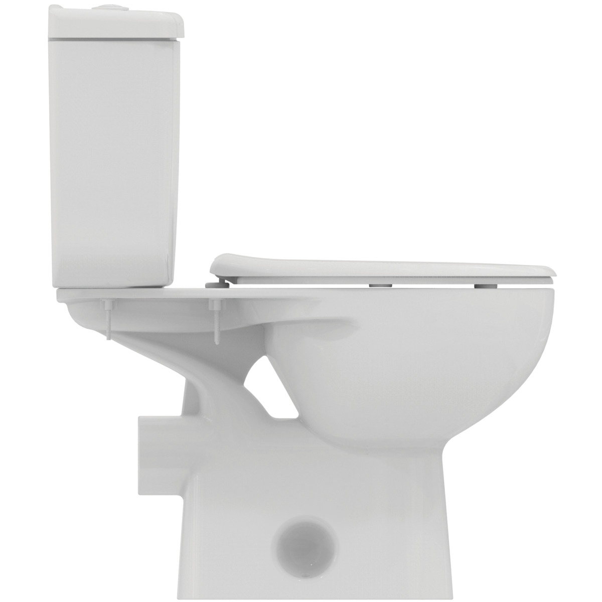 Pack WC à poser Noe avec bride - Sortie horizontale - Alimentation verticale Porcher