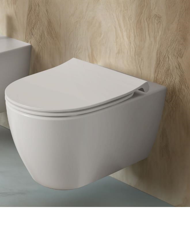 Pack cuvette WC suspendue i.life O sans bride HydroTwist abattant frein de chute Ideal Standard