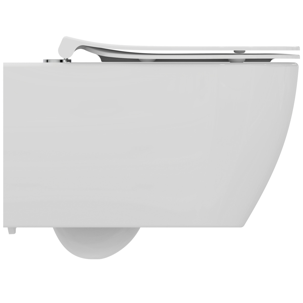 Pack cuvette WC suspendue i.life O sans bride HydroTwist abattant frein de chute Ideal Standard