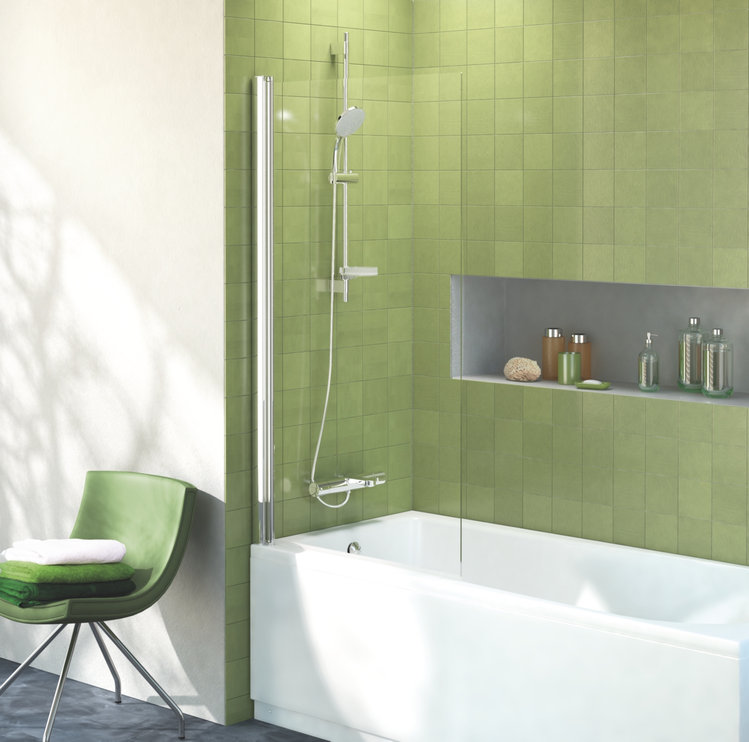 Pare-baignoire Connect 2 1 volet Ideal Standard