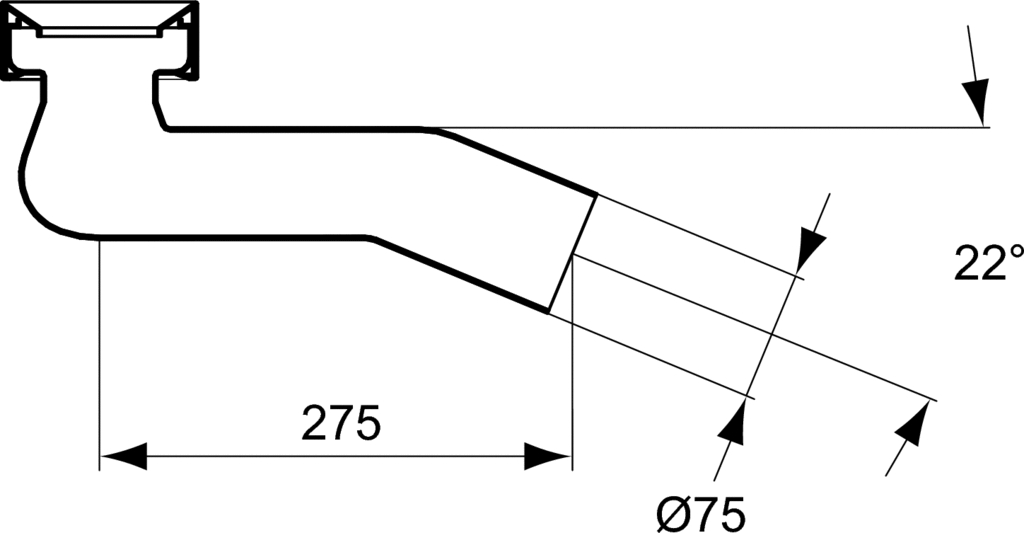 Tubulure pour Aspirambo D5994AC Porcher