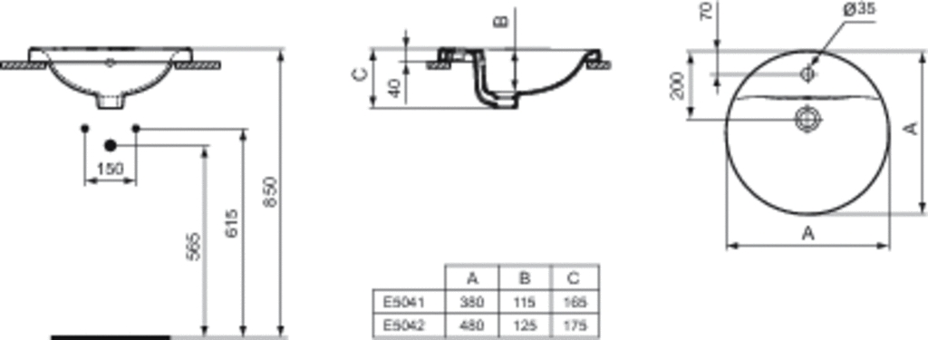 Vasque Connect ronde Ideal Standard