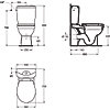 Pack WC surélevé complet Kheops - Sortie horizontale J514301 Porcher