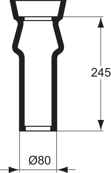 Tubulure longue pour Aspirambo P286001 Porcher