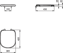 Abattant Kheops T679201 Ideal Standard