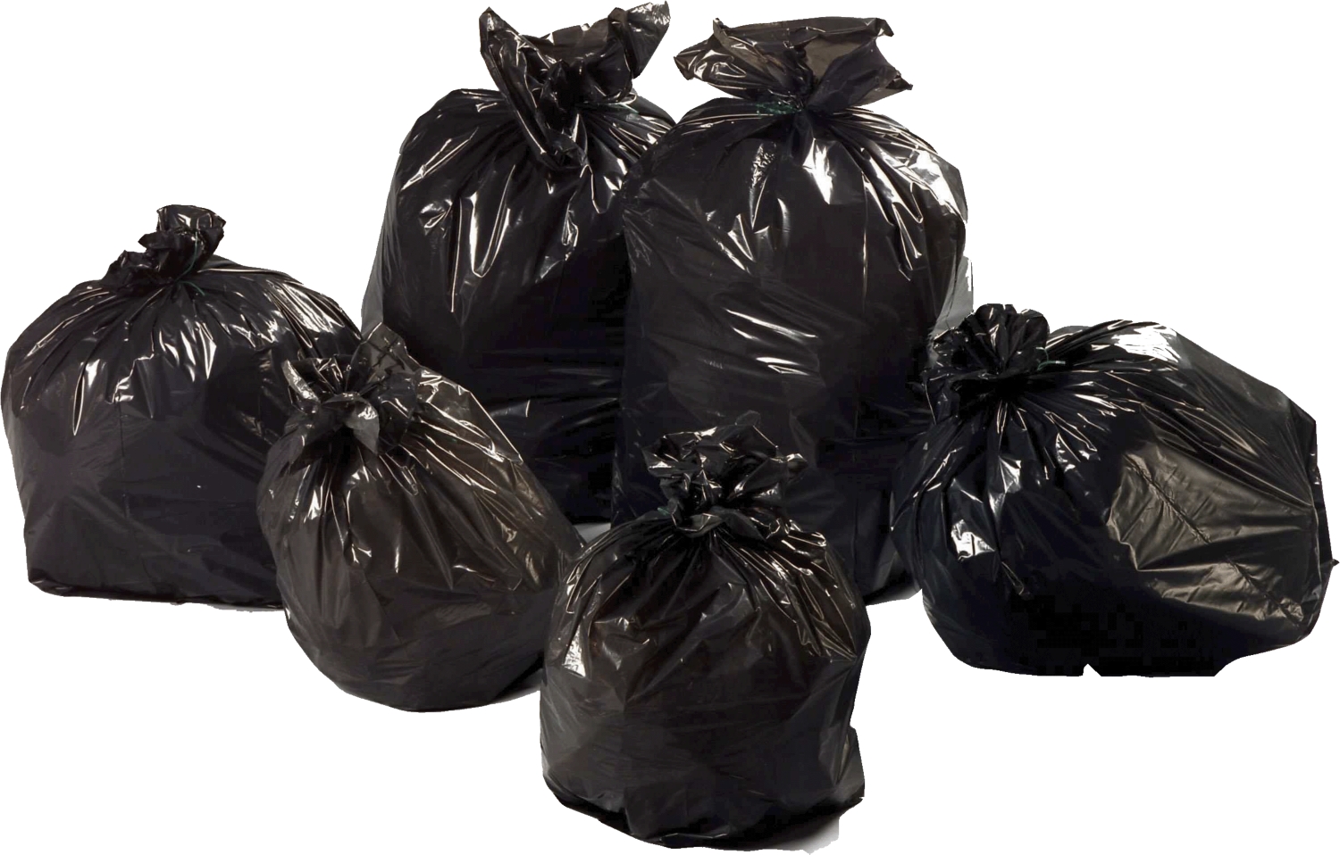 Sac poubelle BD - Avec liens - Rouleaux 20 sacs - Noir Cristal Distribution