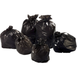  Sac poubelle BD - Avec liens - Rouleaux 20 sacs - Noir 