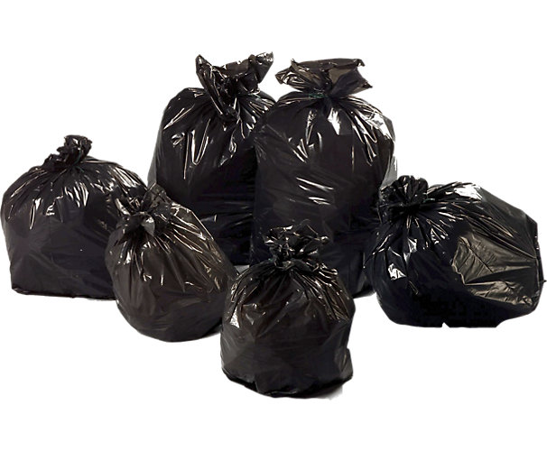 Sac poubelle BD - Avec liens - Rouleaux 20 sacs - Noir Cristal Distribution