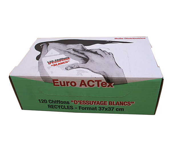 Chiffons d'essuyage Euroactex - Blanc Cristal Distribution