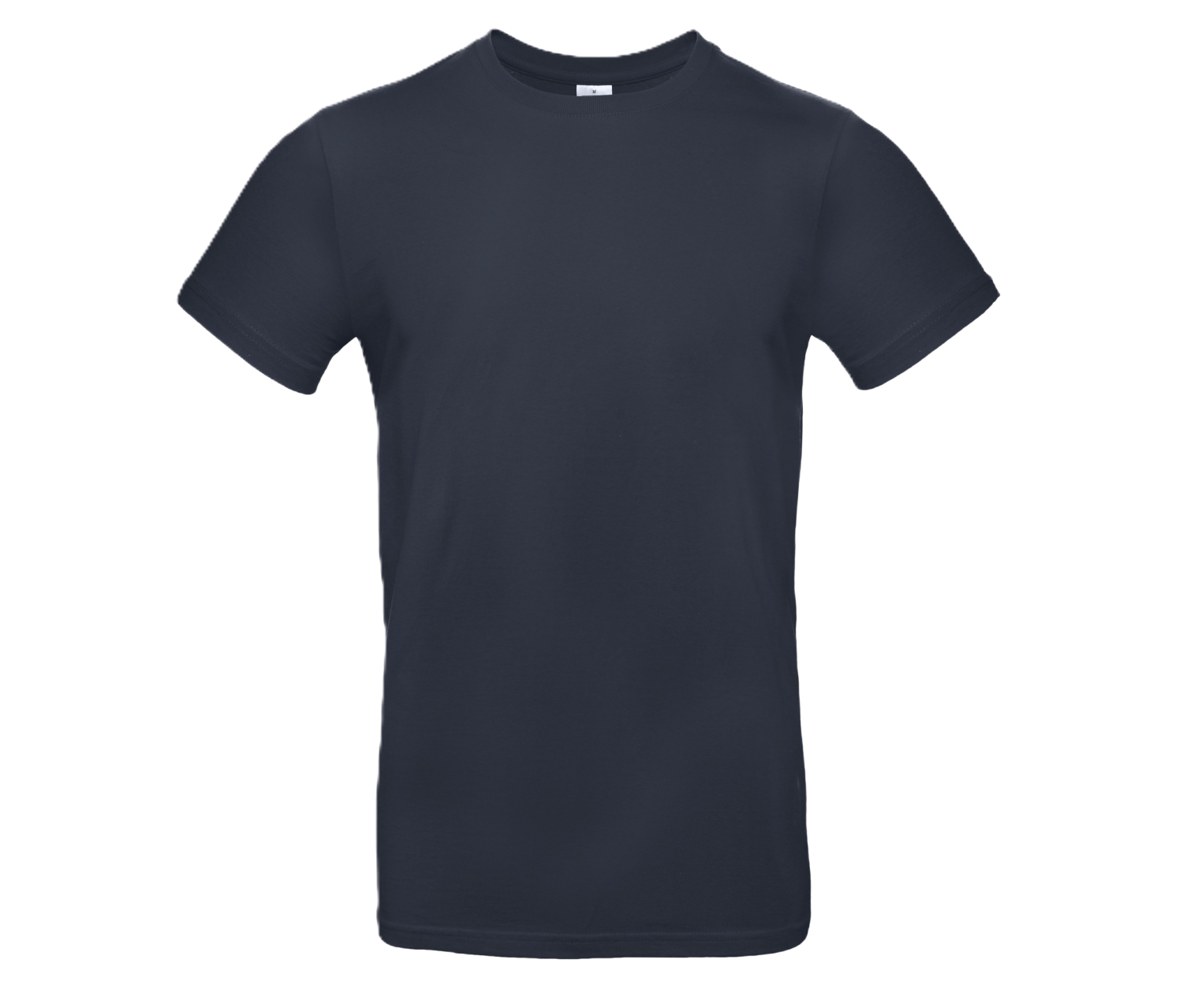 T-shirt coton pré-rétréci ring-spun homme BC03T manches courtes marine