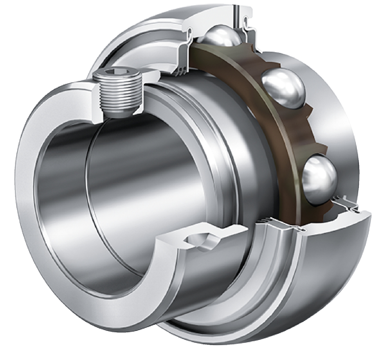 Roulements auto-aligneurs acier joint triple lèvre série GE