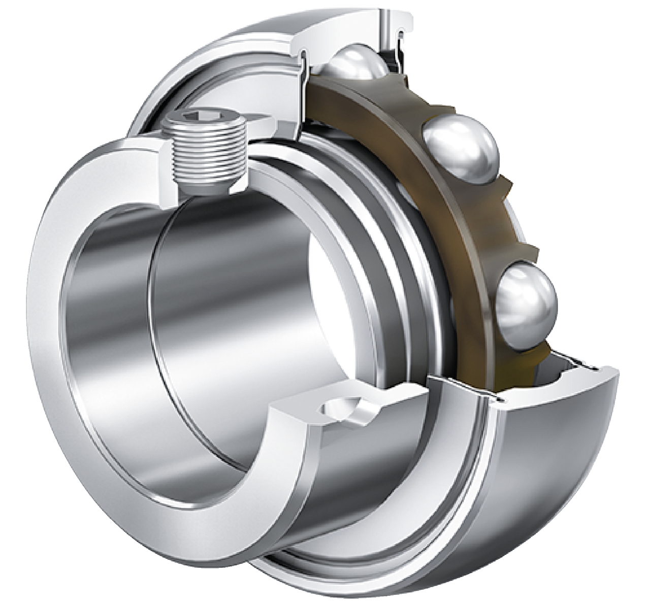 Roulements auto-aligneurs acier revêtu anti-corrosion série GRAE