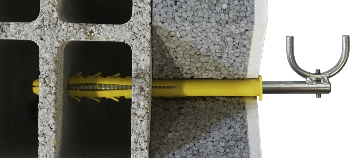 Fixation radiateur en fonte ING Fixations