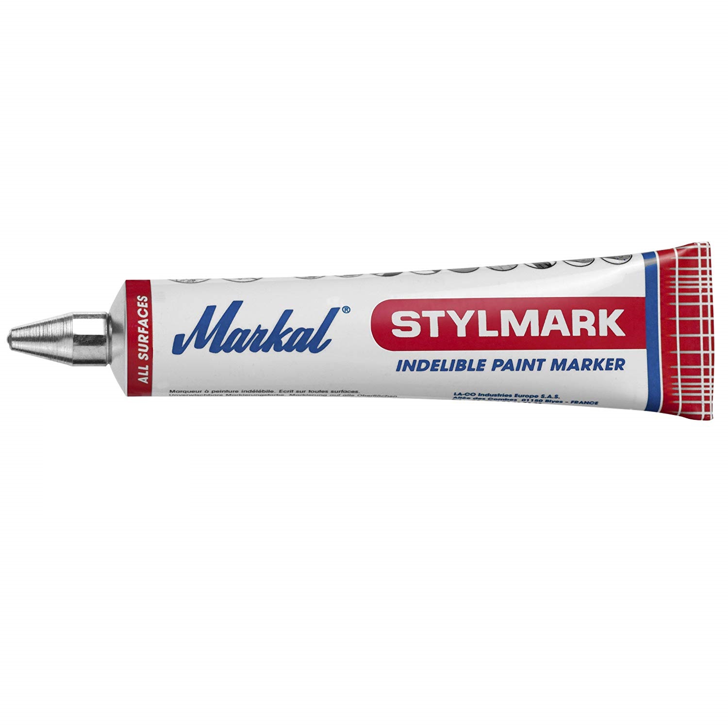 Tube marqueur à bille Stylmark toutes surfaces Markal