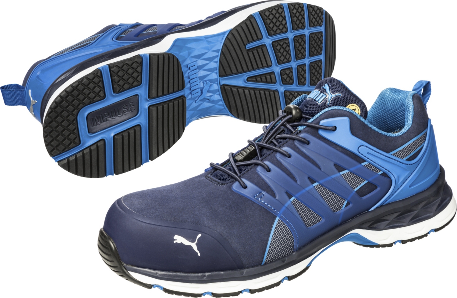  Chaussures basses Velocity - Bleu - S1P ESD HRO SRC 