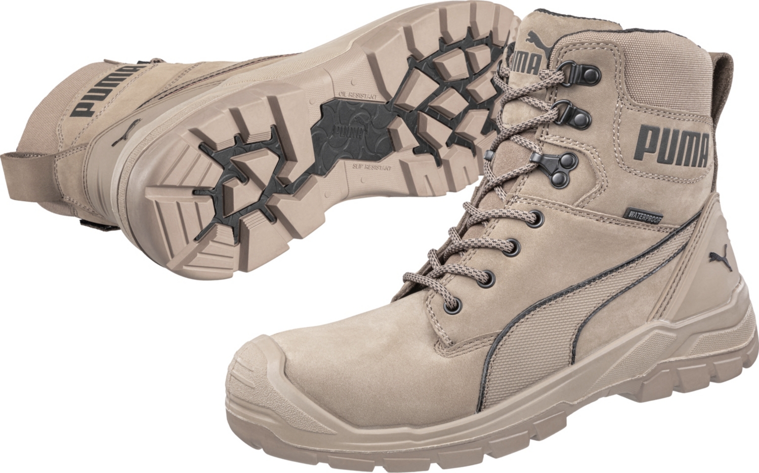 Chaussures de sécurité hautes Conquest - Stone - S3 CI HI HRO SRC Puma Safety
