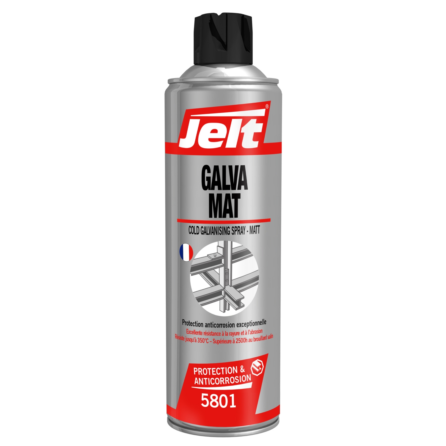 GALVANISATION A FROID MAT NORME DIN 50.976 MAT 800 ML - 1001 Aerosols