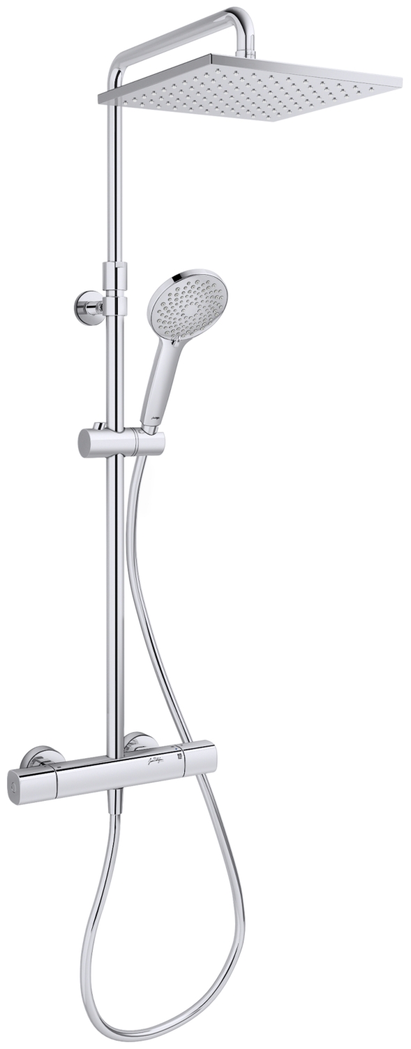 Colonne de douche thermostatique July+ - Tête carrée Jacob Delafon