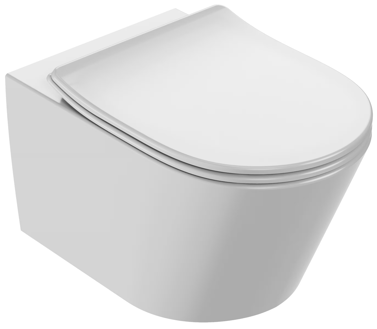 Pack WC suspendu Bastille sans bride - Abattant frein de chute