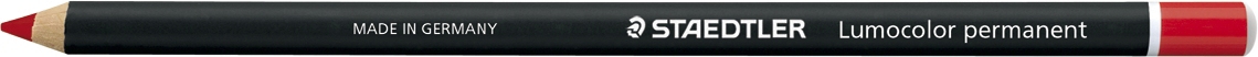 Crayon Lumocolor blanc permanent. Boîte de 12 unités Jeanneret