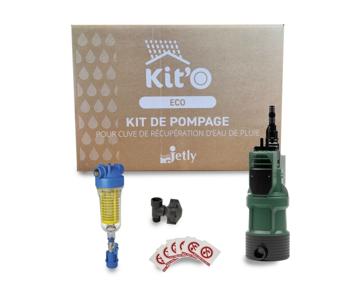 Kit'O Eco - Kit alimentation pour cuve de récupération pluviale Jetly