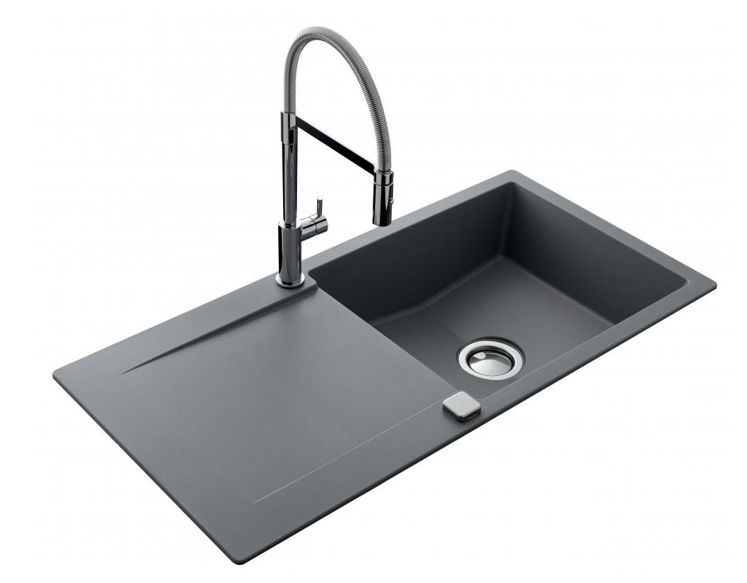 Evier Epure à encastrer - 1 grande cuve 1 égouttoir JS Aquatop