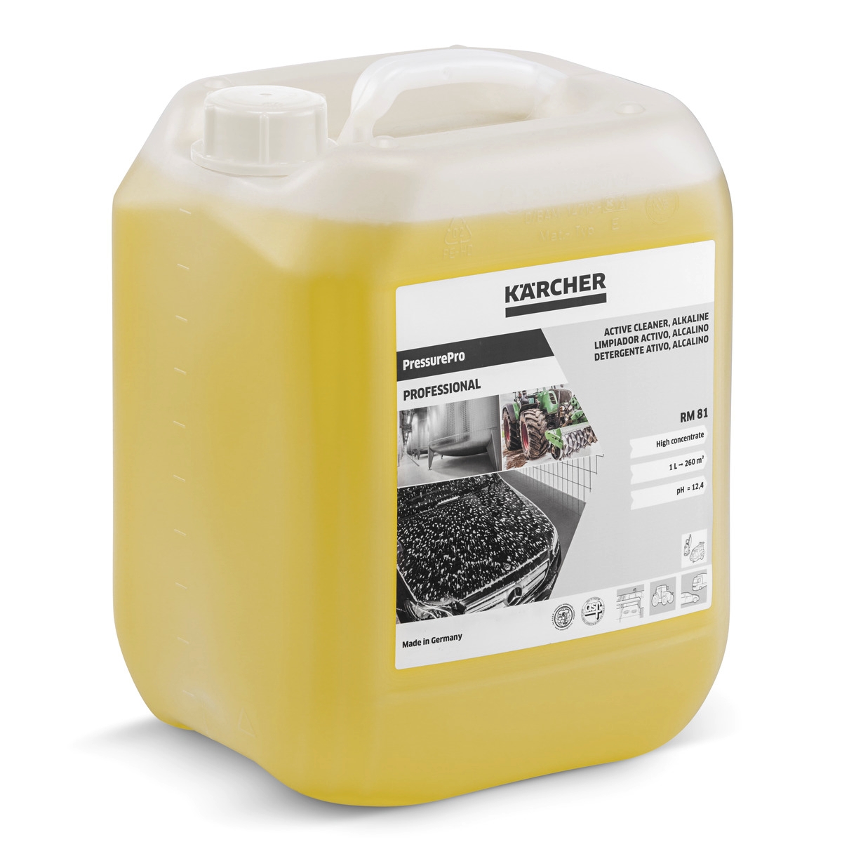 Détergent actif PressurePro, alcalin RM 81, 10l Karcher
