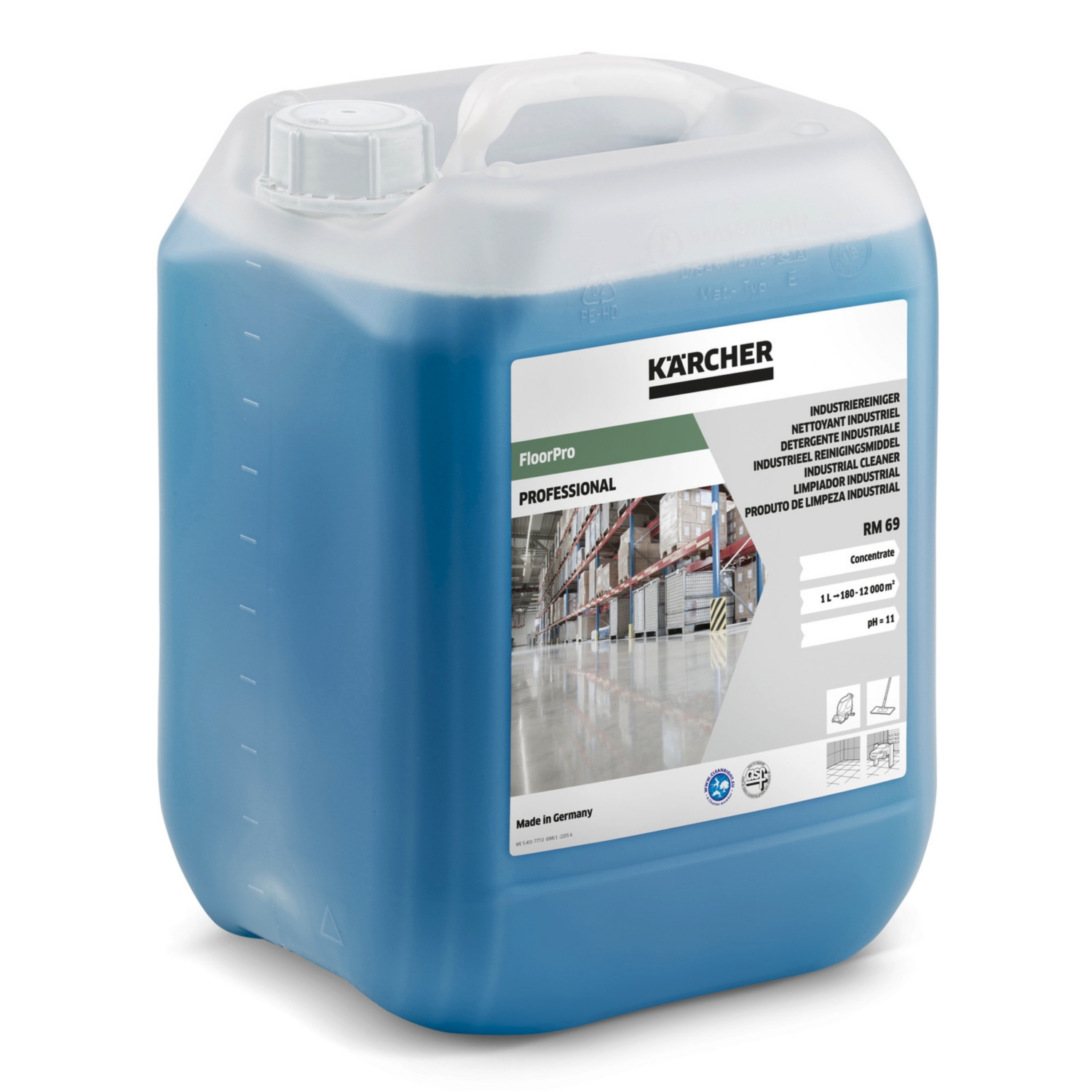 Nettoyant industriel Floorpro RM 69 10 l