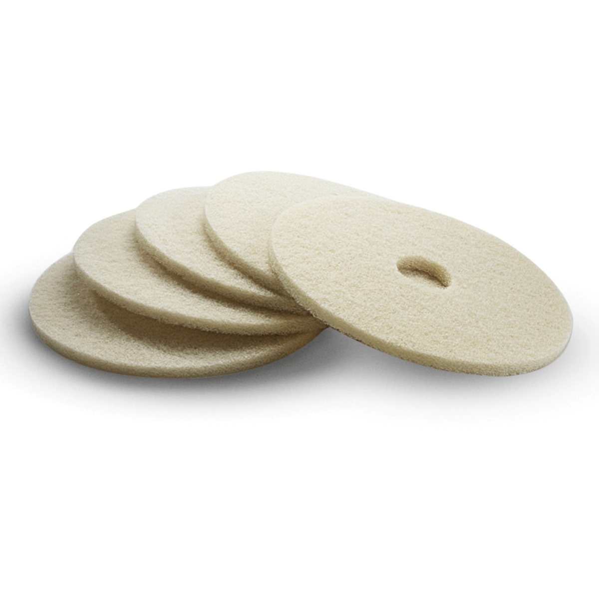 Lot de 5 pads en poils naturels Diam 432 mm Karcher