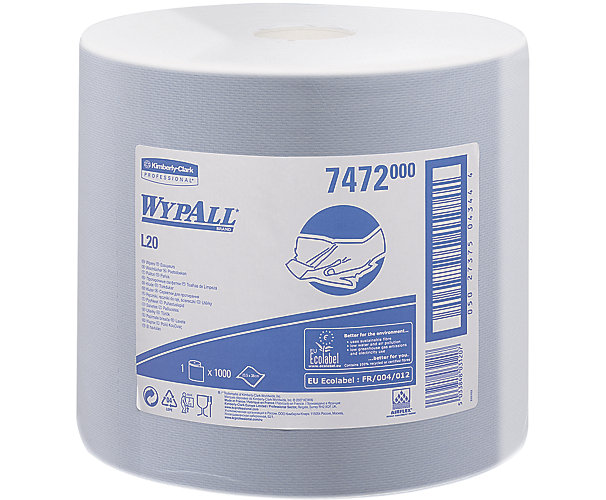 Chiffons d'essuyage Wypall® L10 - Bleu - 23,5 x 38 cm Kimberly Clark