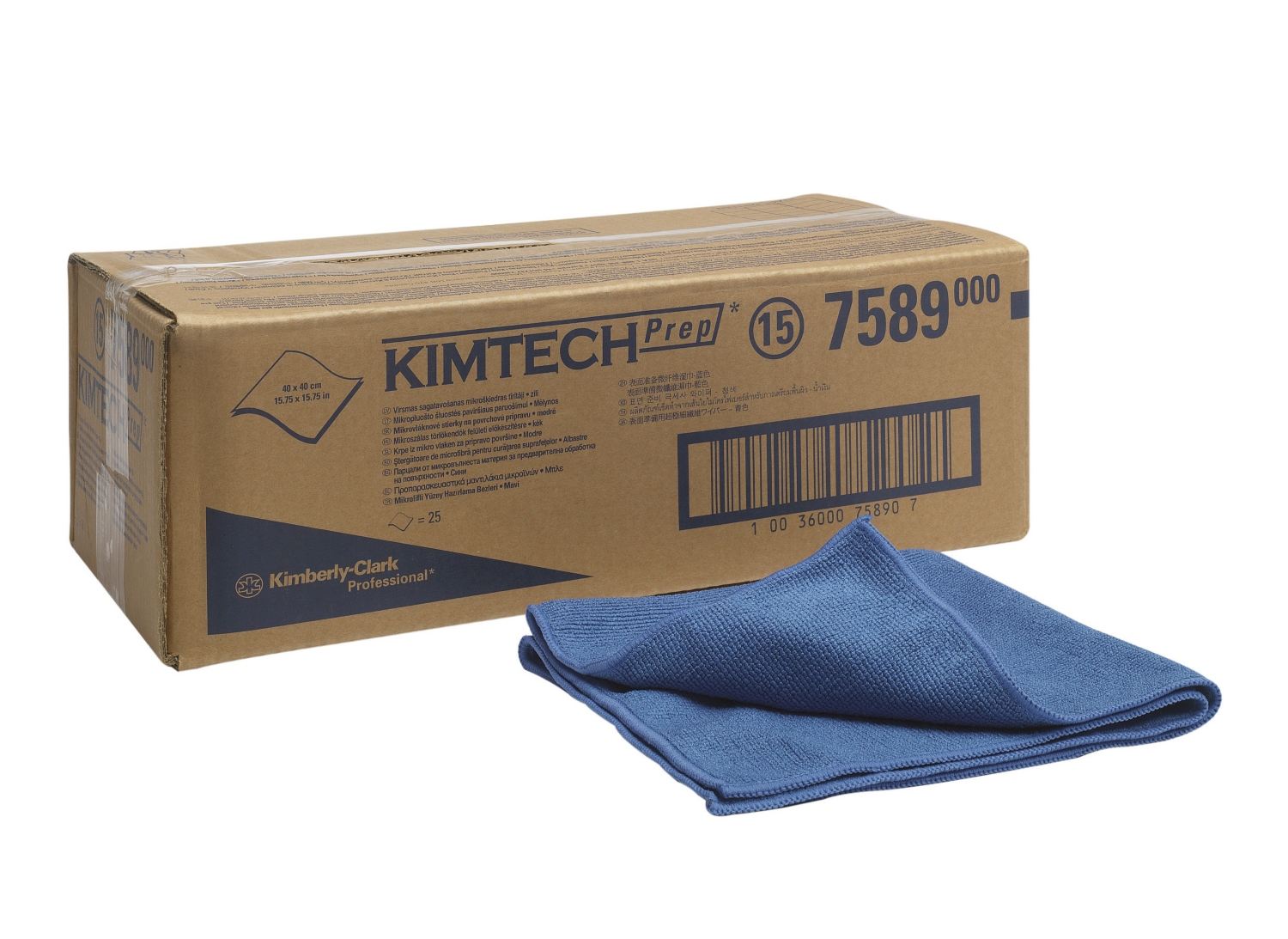 Chiffons en microfibres pour préparation de surfaces Kimtech® 7589