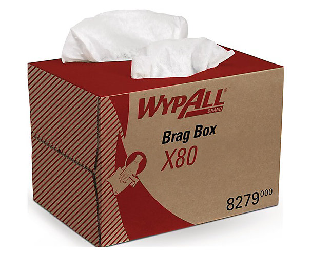 Chiffons d'essuyage Wypall®Blanc - Boite de 160 formats Kimberly Clark