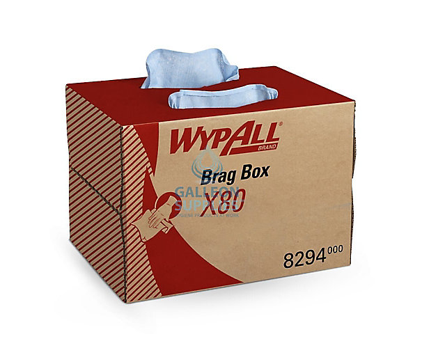 Chiffons d'essuyage Wypall® Bleu - Boite de 160 formats Kimberly Clark
