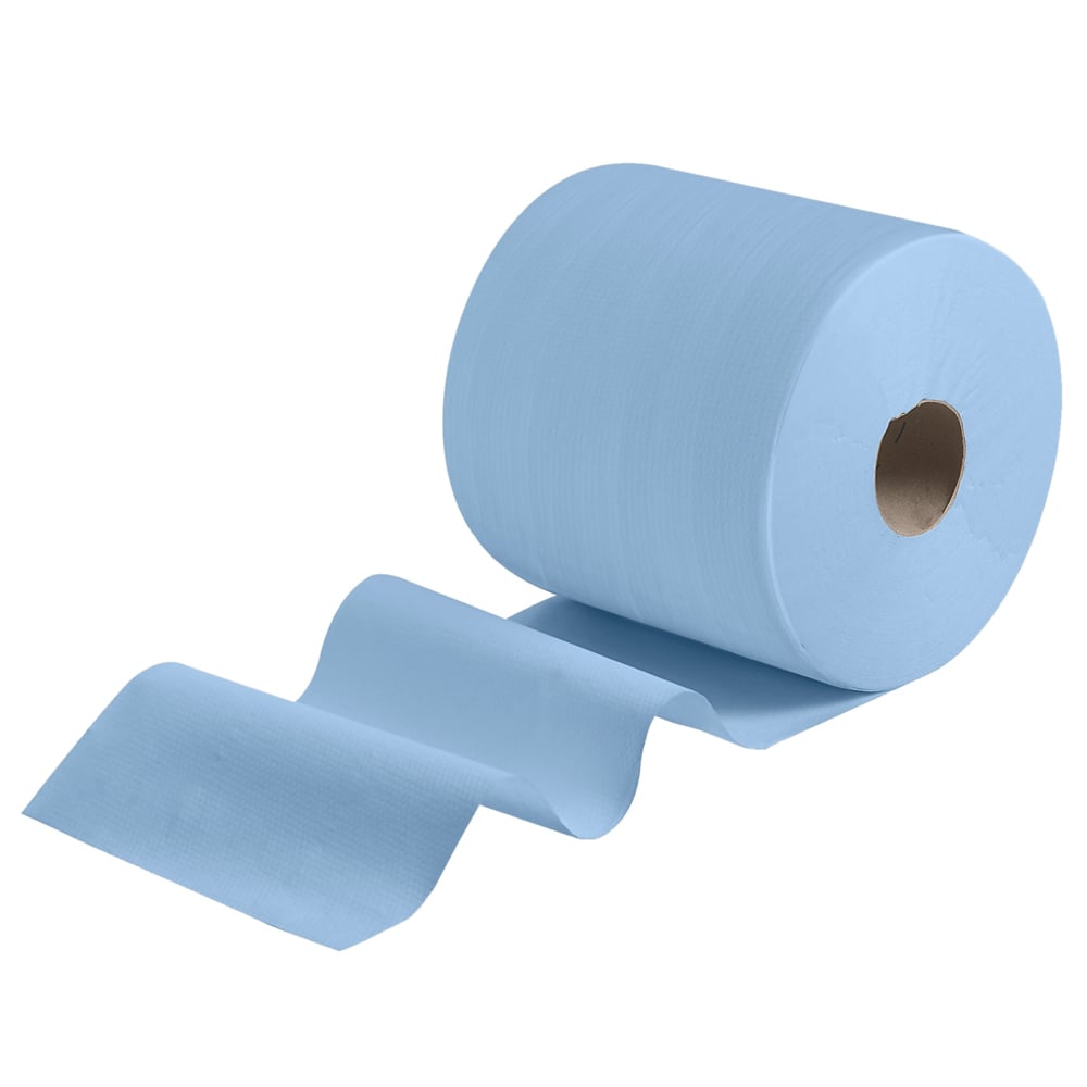 Chiffon d'essuyage réutilisable X80 Power Clean grand rouleau - Bleu Wypall