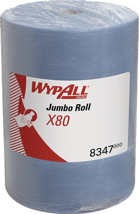 Chiffons d'essuyage Wypall® Bleu - Bobine de 475 formats Kimberly Clark
