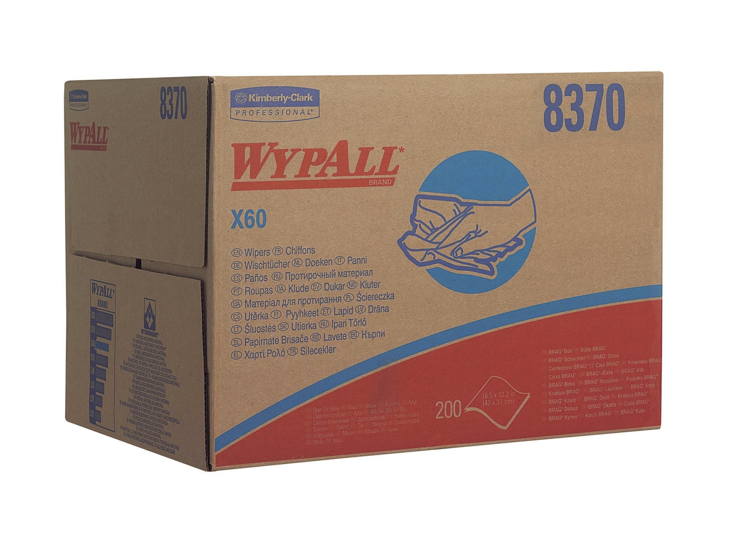 Chiffons d'essuyage Wypall® X60 Kimberly Clark