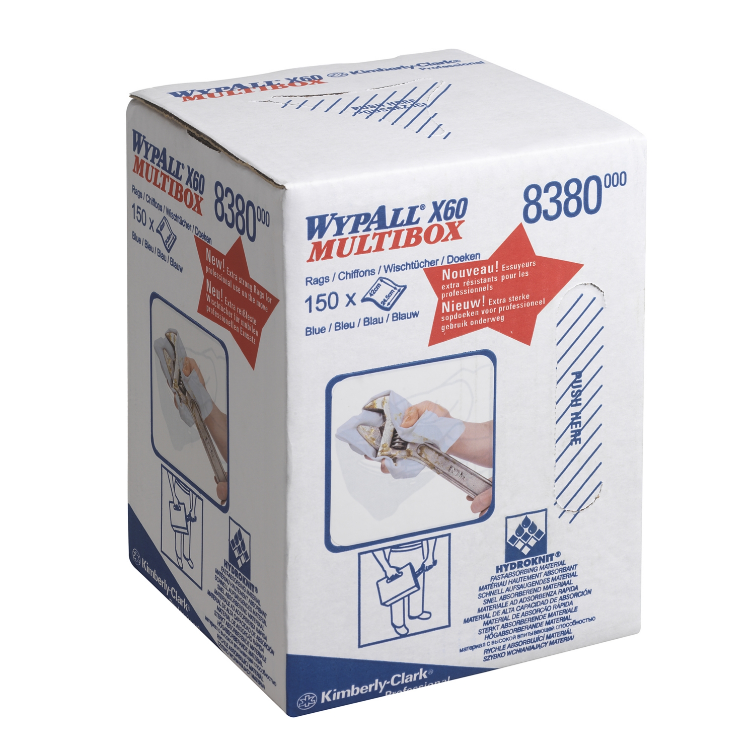 Chiffons d'essuyage Wypall® X60 Kimberly Clark