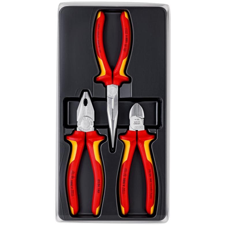 Jeu de 3 pinces électricien 2012 Knipex